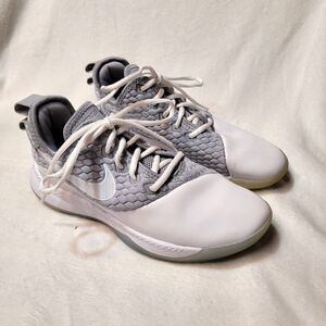 Nike Lebron Witness III PRM Mens BQ9819-002 Wolf Grey Size 8 shoes sneakers